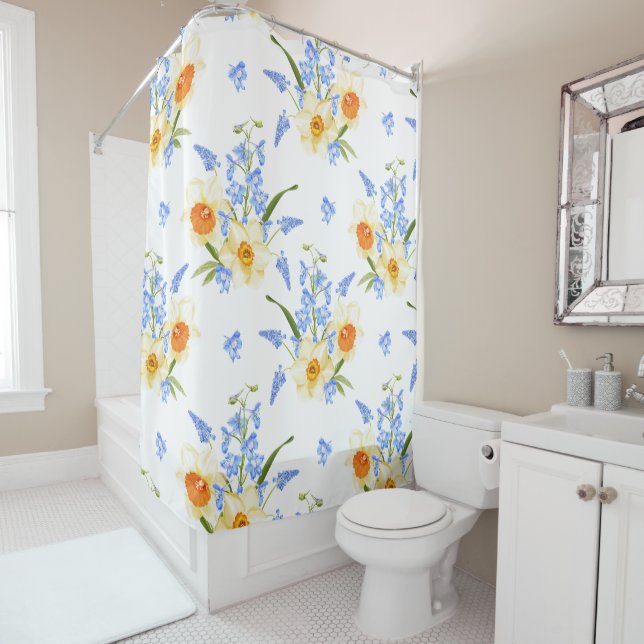Para Box Cortina de Chá de Aquarela Floral com Daffodils (In Situ)