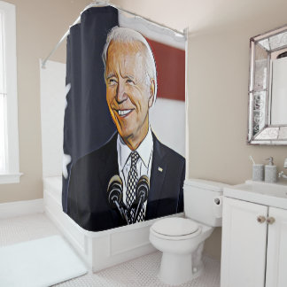 Para Box Cortina de Chá de Arte Joe Biden