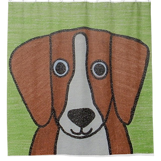 Para Box Cortina de Chá de Beagle em Cubo (Frente)