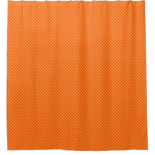 Para Box Cortina de Chá de Bolinhas Laranja