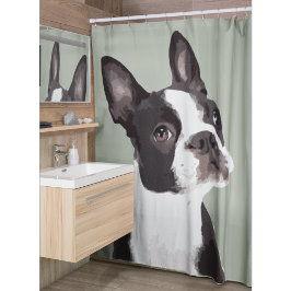 Para Box Cortina de Chá de Boston Terrier