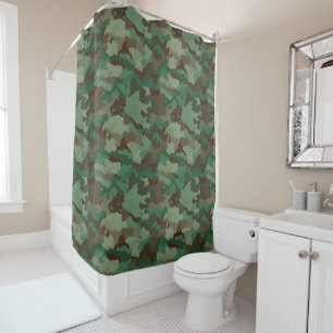 Para Box cortina de chá de camuflagem militar