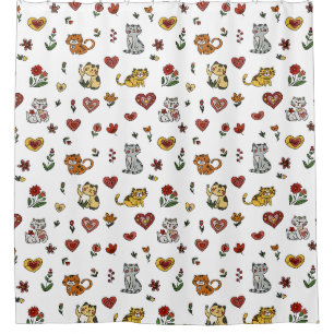 Para Box Cortina de Chá de Cat Lover: Gatinhos e Corações