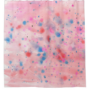 Para Box Cortina De Chá De Cor Da Água, Rosa E Azul