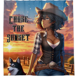 Para Box Cortina de Chá de Cowgirl Ocidental - Chase o Suns