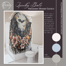 Para Box Cortina de Chá de Dia das Bruxas de Spooky Bats