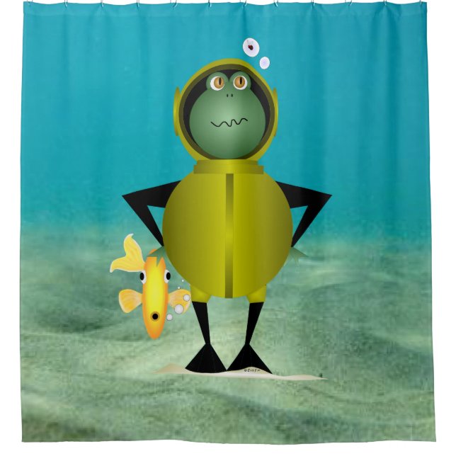 Para Box Cortina de Chá de Frogman (Frente)