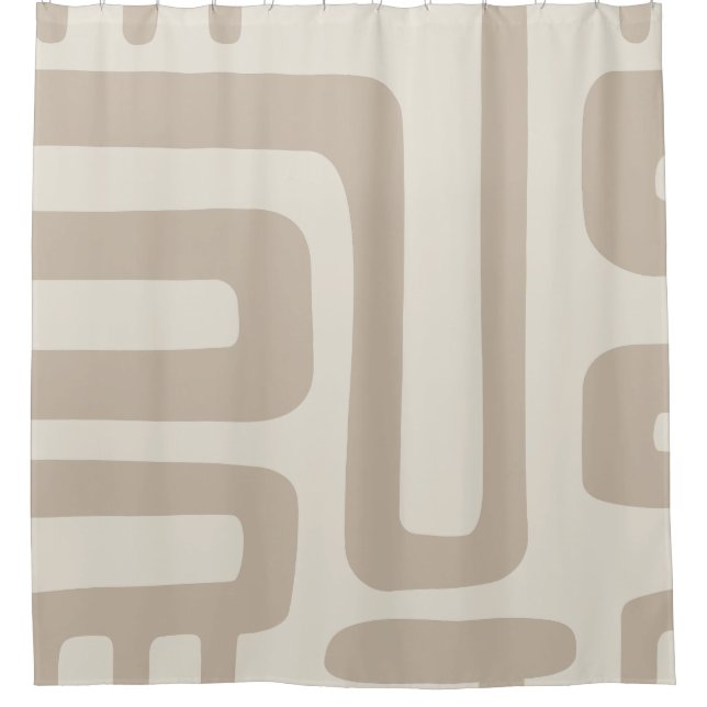 Para Box Cortina de Chá de Ivory e Beige (Frente)