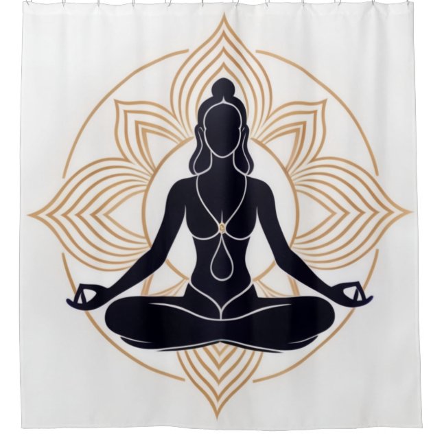 Para Box Cortina de Chá de Meditação Zen Lotus (Frente)