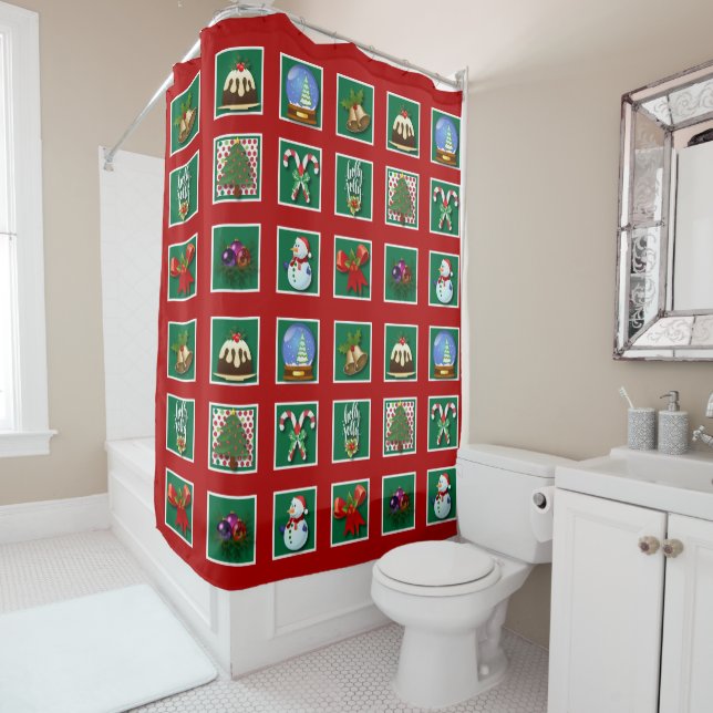 Para Box Cortina de Chá de Natal "Quilt" (In Situ)