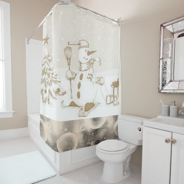 Para Box Cortina de Chá de Natal, Snowman (In Situ)