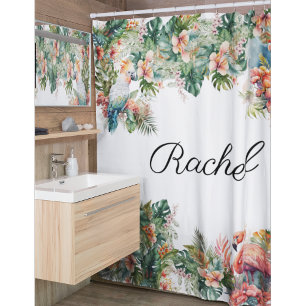 Para Box Cortina de Chá de Papagaio Tropical Personalizada