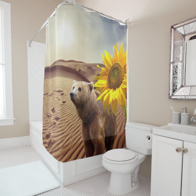 Para Box Cortina de Chá de Urso Floral de Girassol (In Situ)