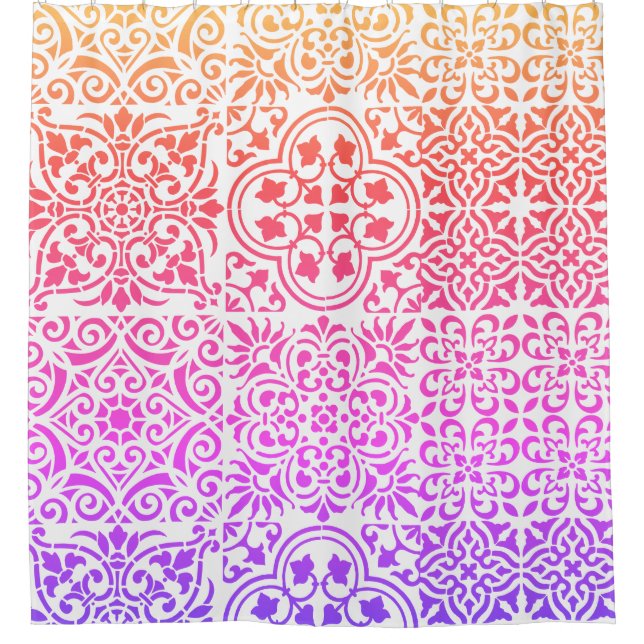 Para Box Cortina de Chá do Azulejo mexicano (Frente)