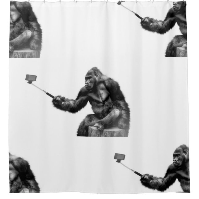 Para Box cortina de chá do banheiro de selfie (Frente)