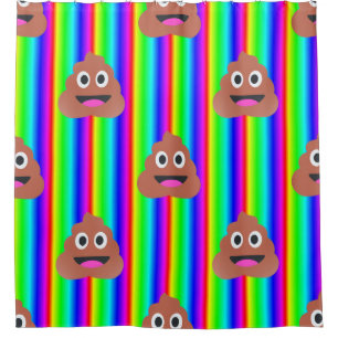 Para Box cortina de chá do banheiro do emoji do tombadilho