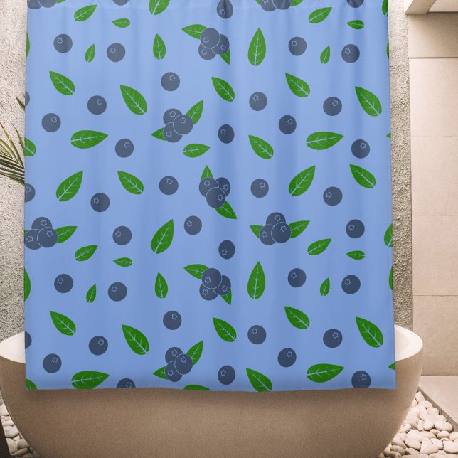 Para Box Cortina de Chá do padrão de mirtilo (Blueberry pattern Shower Curtain)