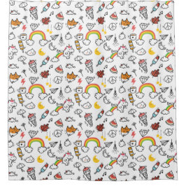 Para Box Cortina de chá do Padrão Kawaii Cute
