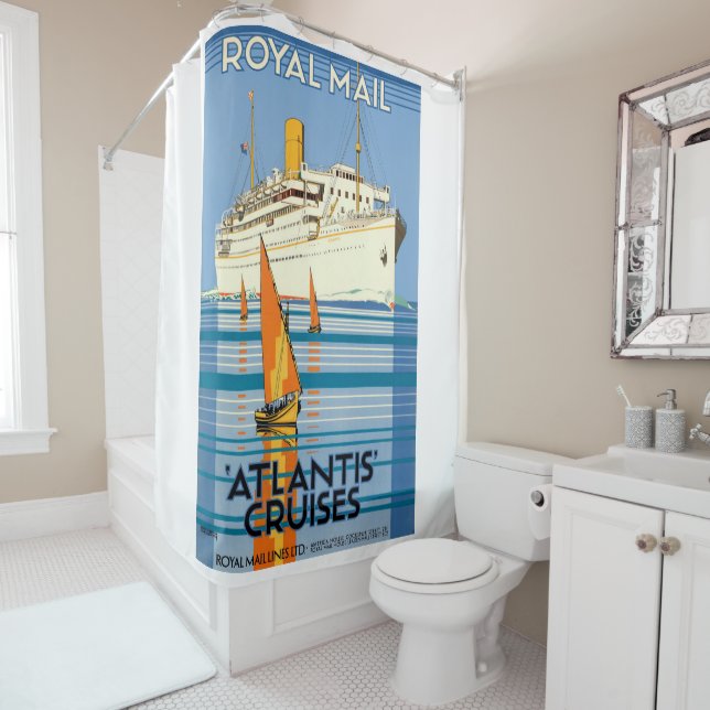 PARA BOX CORTINA DE CHÁ DO VIAGEM DO LINER OCEANO ATLANTIS  (In Situ)