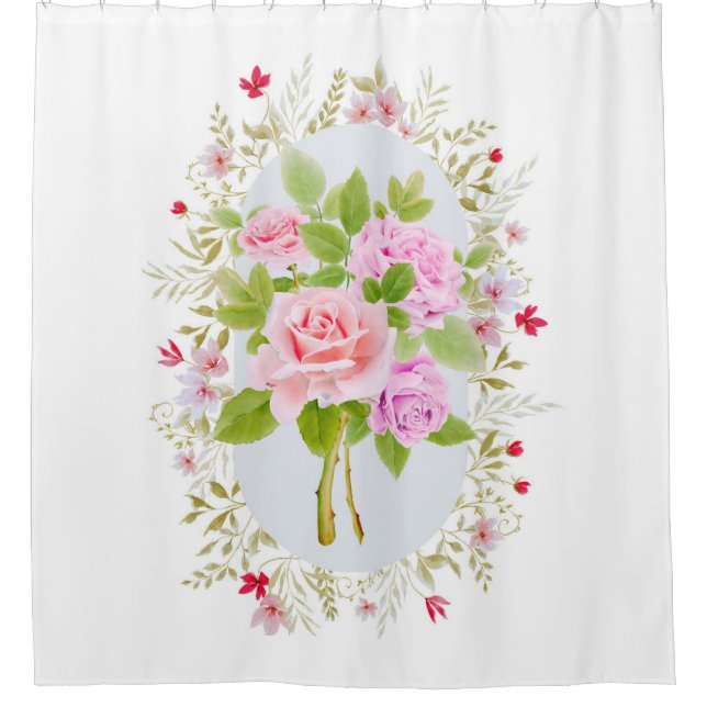 Para Box Cortina de Chá Floral de Rosa Botânica (Frente)