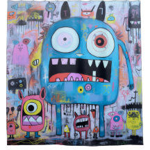 Cortina de Chá Monstro