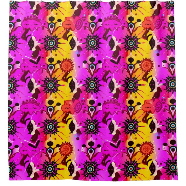 Para Box Cortina de Chá Neon Pop (Frente)