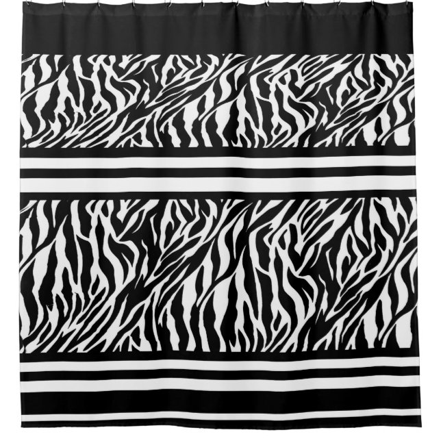 Para Box Cortina de chá/Padrão Zebra (Frente)