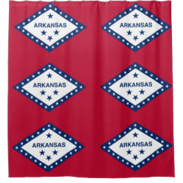 Para Box Cortina de Chá Patriótica com Bandeira do Arkansas
