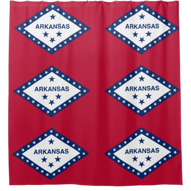 Para Box Cortina de Chá Patriótica com Bandeira do Arkansas (Frente)