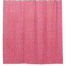 Cortina de Chá Pele-Leopardo Rosa