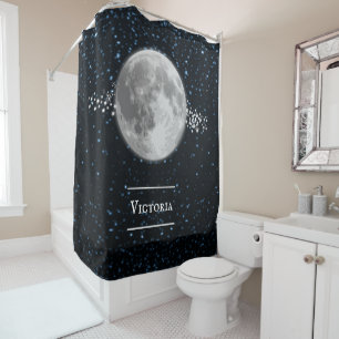 Para Box Cortina de Chá Personalizada Lunar