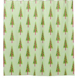 Para Box Cortina de chá retro da árvore de Natal