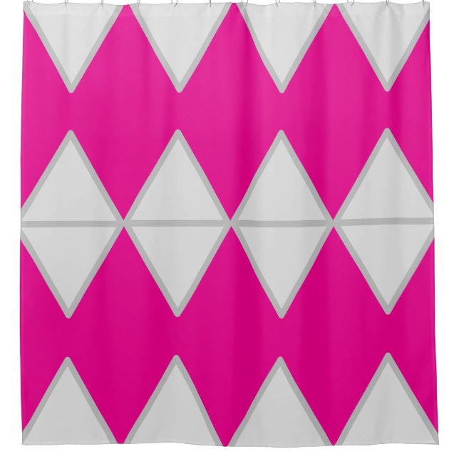 Para Box Cortina de Chá rosa e branca (Frente)