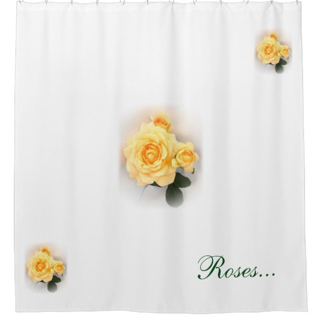 Para Box Cortina de chá - rosas amarelos bonitos (Frente)