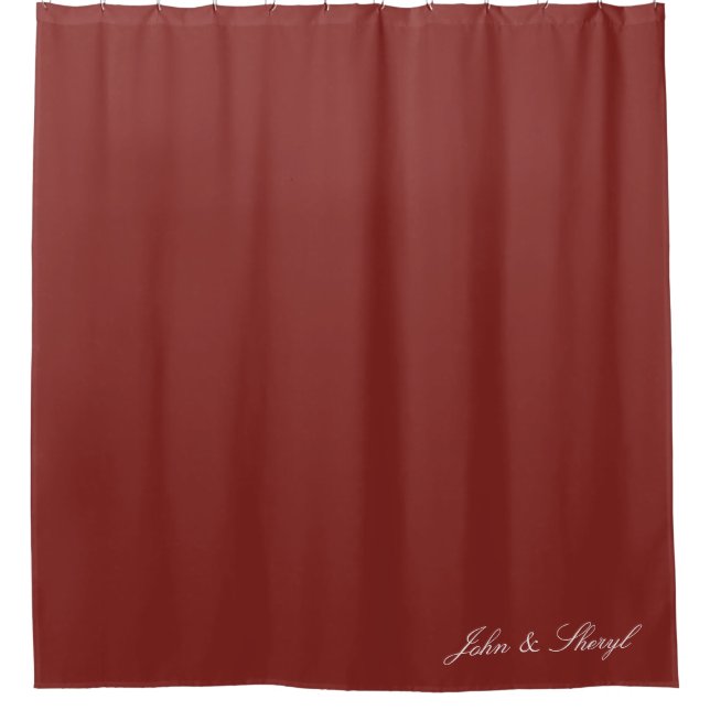 Para Box Cortina de Chá Sólido Vermelho Rich Burgundy (Frente)