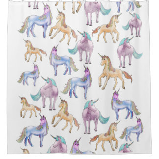 Para Box Cortina de chá Unicorns