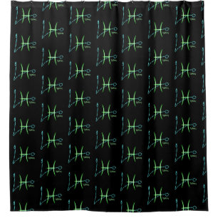 Para Box Cortina de Chás de Peixes de constelação Zodiac