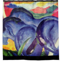 Cortina de chuveiro Cavalos BLUE RIDER Franz Marc