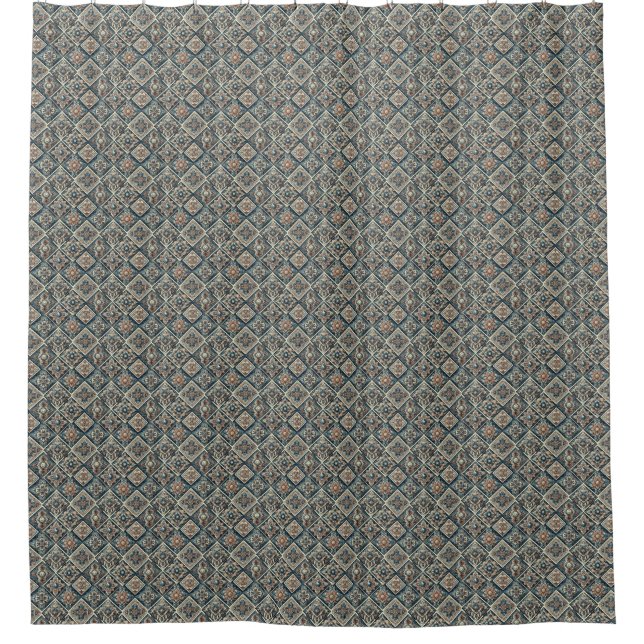 Para Box cortina de chuveiro com padrão escuro pequeno (Frente)