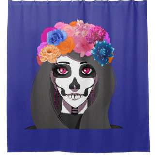 Para Box Cortina de chuveiro de Halloween