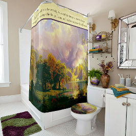 Para Box Cortina de chuveiro oração serenidade montanhas ro