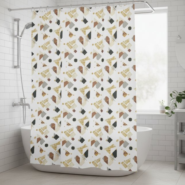 Para Box Cortina De Ducha Art Deco Geometric Shower Curtain (Criador carregado)