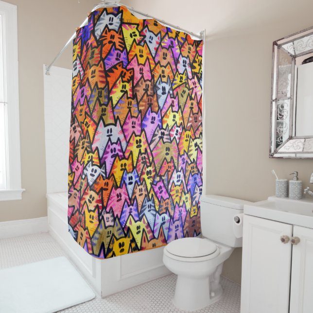 Para Box Cortina do chá - 024 - Gatos (In Situ)