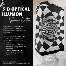 Para Box Cortina do Chá de Ilusões Ópticas 3D