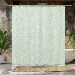 Para Box Cortina Impressão Verde Elegante