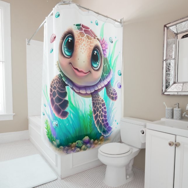 Para Box Crie Sua Cortina De Chá Com Tartaruga Oceânica (In Situ)