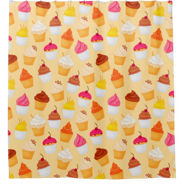 Para Box Cupcakes Cortina de Chá Padrão (Frente)