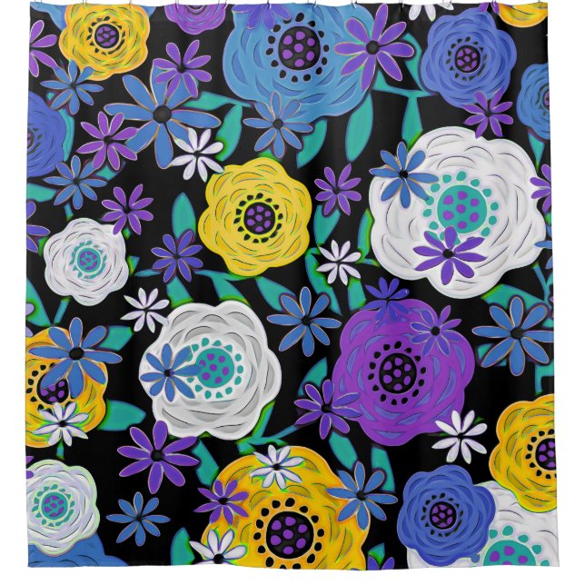 Para Box Design Floral N.º 10 Chá Cortina (Frente)