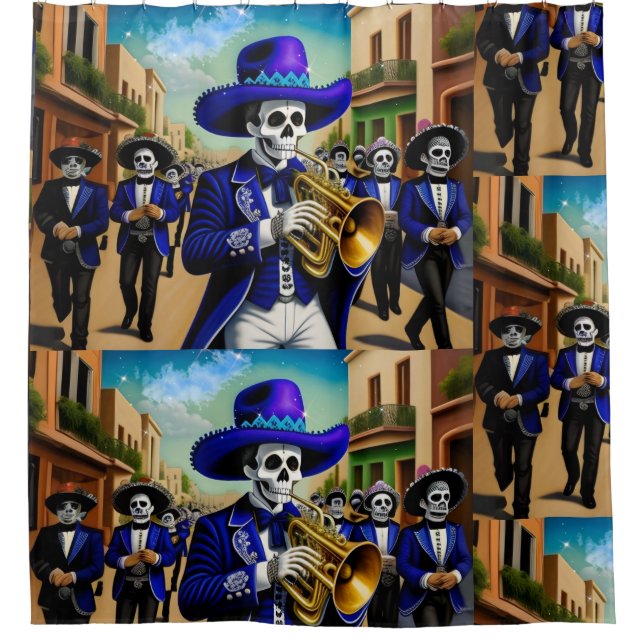 Para Box Dia Mariachi da cortina do chá morto (Frente)