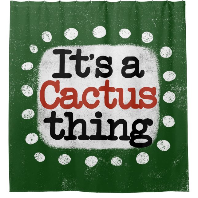 Para Box É uma cortina de Chá Cactus (Frente)